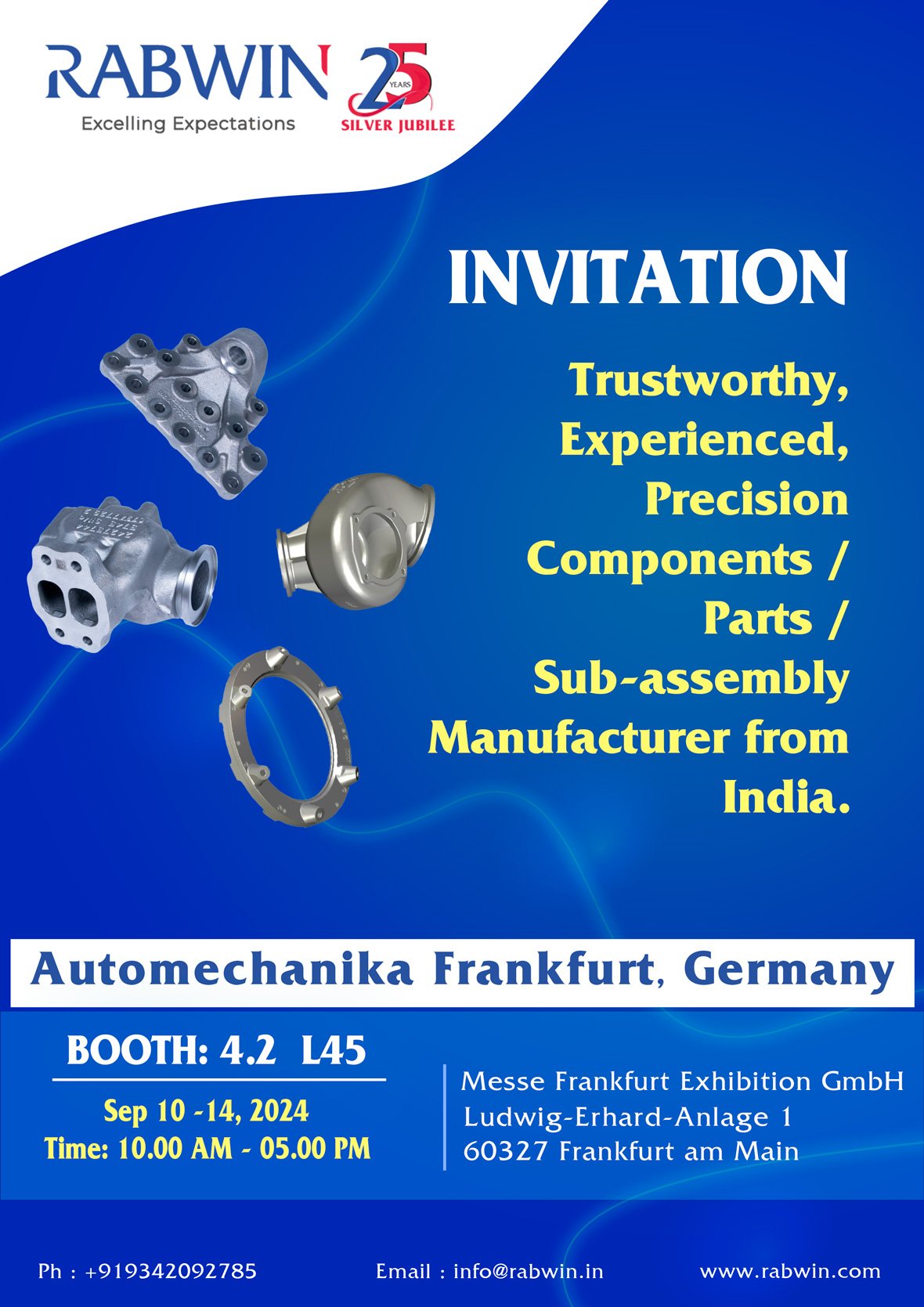 Join us at Automechanika Frankfurt!